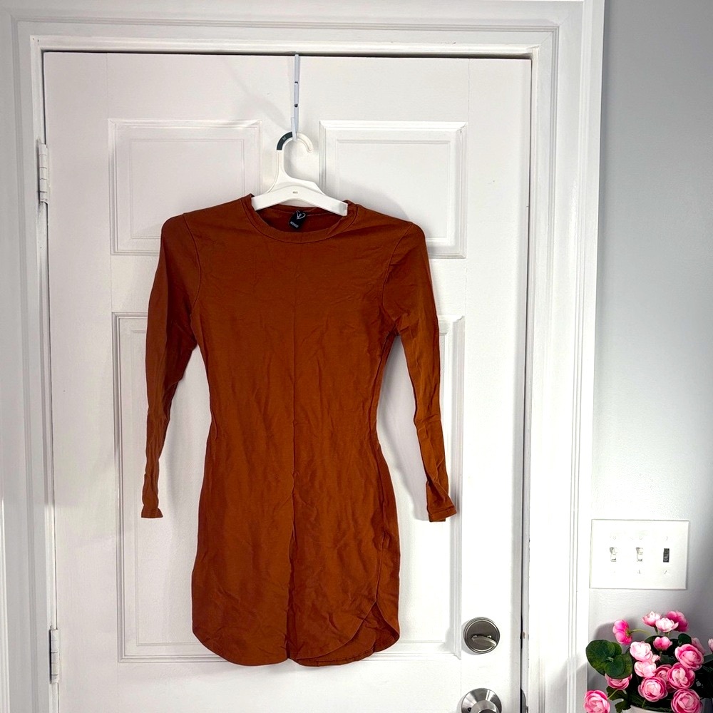 Windsor Rust Long Sleeve Dress